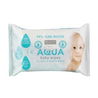 BEAUTY FORMULAS Dětské vlhčené ubrousky (56 ks)