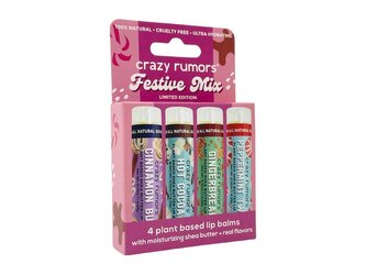 Crazy Rumors Sada klasických balzámů na rty Festive Mix 4 x 4,4 ml woman