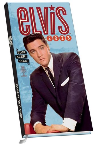 Slim diář 2023 Elvis Presley (8,3 x 16,4 cm)