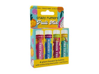 Crazy Rumors Sada klasických balzámů na rty Fruit Mix 4 x 4,4 ml woman