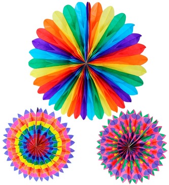 Dekorace papírová 50 cm mix