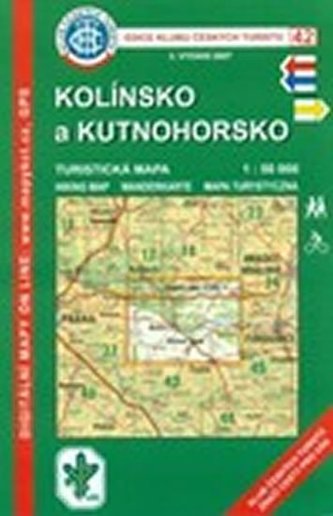 KČT 42 Kolínsko a Kutnohorsko 1:50 000 Turistická mapa