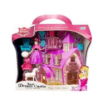 Kouzelný domeček s panenkou a příslušenstvím