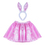 Dětský kostým tutu sukně s čelenkou zajíček