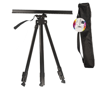 Stojan malířský kov skládací černý max. 162 cm