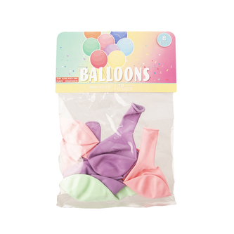 Balónek latex pastel 8 ks