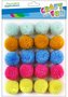Pompony wełniane mix kolorów 3cm 20szt