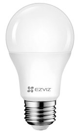 EZVIZ chytrá LED žárovka LB1 (White)/ Wi-Fi/ E27/ A60/ 8W/ 230V/ 806lm/ 2700K/ teplá bílá/ stmívatelná