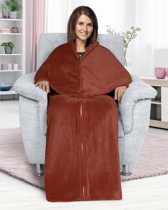 Korall televizní pytel 150x200 cm - hnědá