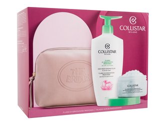 Collistar Special Perfect Body hydratační tělový fluid Deep Moisturizing Fluid 400 ml + tělový peeling Energizing Talasso-Scrub 150 g + kosmetická taštička The Bridge