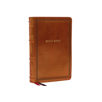 KJV, Wide-Margin Reference Bible, Sovereign Collection, Leathersoft, Brown, Red Letter, Comfort Print