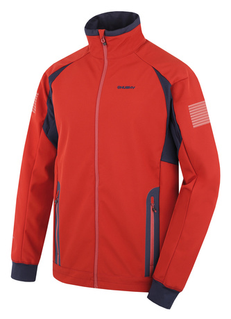 Pánská softshell bunda Scooby M deep brick - L