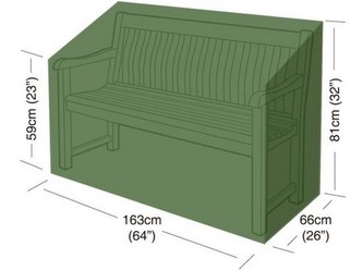 plachta krycí na zahradní lavičku 163x66x81cm, PE 90g/m2