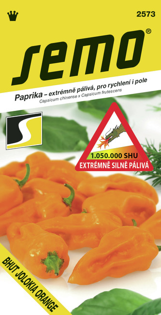 Paprika zel. pálivá - Bhut Jolokia Orange 15s  /SHU 1 050 000/