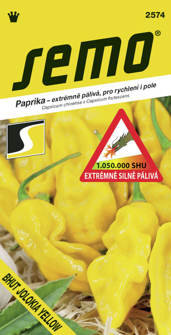 Paprika zel. pálivá - Bhut Jolokia Yellow 15s  /SHU 1 050 000/