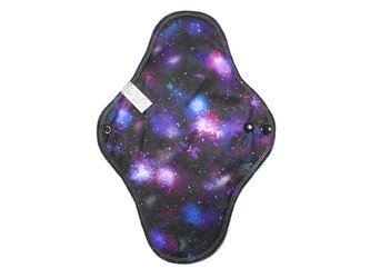 BIO Noční vložka (PUL) - Tajemství vesmíru & světle růžové bambusovo-biobavlněné froté