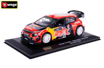 Bburago 1:32 Rally Citroen C3 WRC 2019 Monte Carlo Sebastien Ogier
