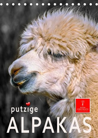 Putzige Alpakas (Tischkalender 2023 DIN A5 hoch)