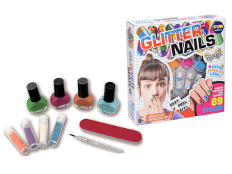 Laky na nehty se třpytkami set