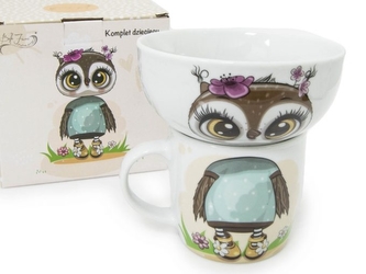 Dětská jídelní sada 2 díly  SOVA