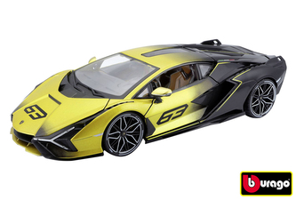 Bburago 1:18 TOP Lamborghini Sian FKP 37 yelow
