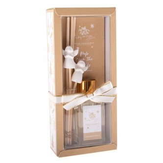 Vonný difuzér - anděl - jablko / skořice, 6/24