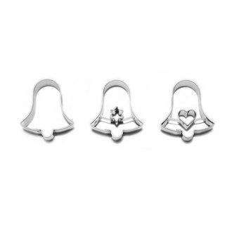 Vánoční vykrajovátko zvonky 3ks - Smolík