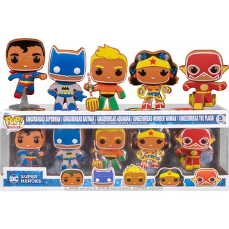 Funko POP! Heroes: DC Holiday- Gingerbread 5Pack (5 figurek)
