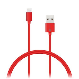 CONNECT IT Wirez COLORZ kabel Apple Lightning - USB, 1m, červený