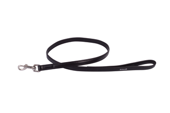 Vodítko kožené Glamour Classic - černé (122cm/ 9mm)