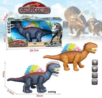 Dinozaur na baterie ze światłem i dźwiękiem MIX