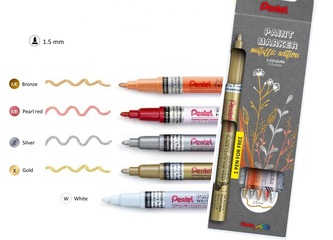 Pentel Sada lakových popisovačů 5 ks