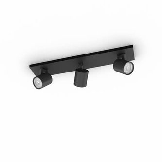 8719514435339 Runner SVÍTIDLO BODOVÉ GU10 3x20W bez zdroje, černá