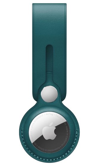 Apple AirTag Leather Loop - Forest Green