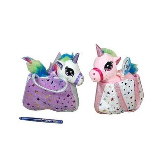 Jednorožec plyšový 20cm s kabelkou 18x12cm 2barvy 0m+