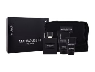 Mauboussin Pour Lui in Black parfémovaná voda 100 ml + sprchový gel 100 ml + balzám po holení 50 ml + kosmetická taštička