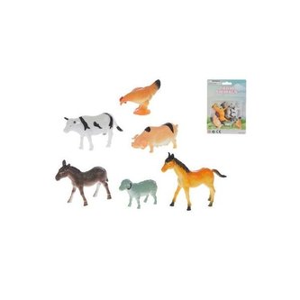 Zvířátka domácí 6ks 5-8cm na kartě