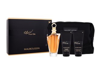 Mauboussin Mauboussin Elixir Pour Elle parfémovaná voda 100 ml + sprchový gel 100 ml + tělové mléko 100 ml + kosmetická taštička