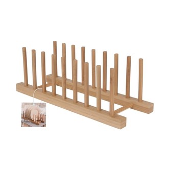 Stojan na talíře nebo prkénka bambus 34x12 cm