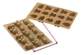 Silikonová forma na pečení nebo čokoládu – veselé Vánoce - Silikomart