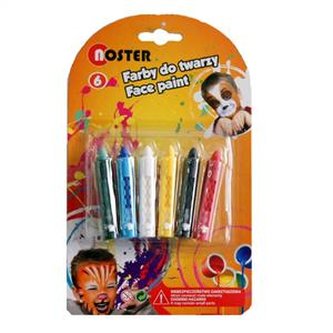 Farby do malowania twarzy 6 kolorów NOSTER