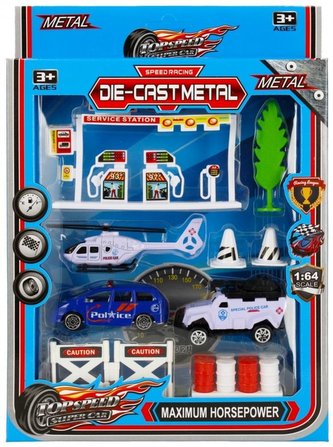 Zestaw policja metalowy