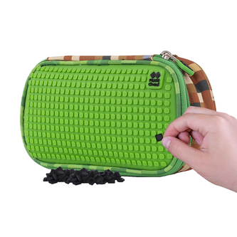 PIXIE CREW studentský penál Minecraft zelený