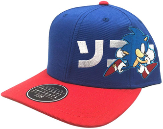 Čepice - kšiltovka snapback Sonic The Hedgehog|Ježek Sonic: Kanji (nastavitelná)