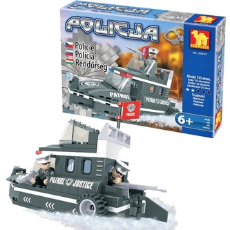 Stavebnice Policie člun 133 částí