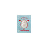 Bubble T Cosmetics Šumivá bomba do koupele s přáním Snowman (Bath Fizzer and Card) 50 g woman
