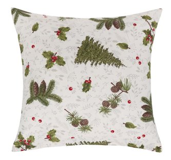 Povláček vánoční 40x40 cm - vánoční jehličí