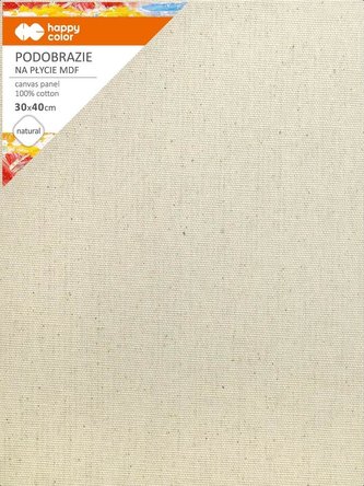 Podobrazie bawełniane 30x40cm natural HAPPY COLOR