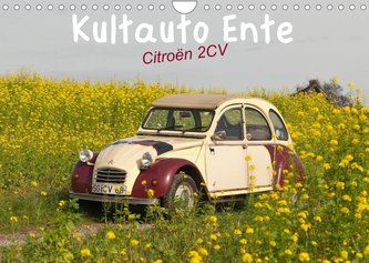Kultauto Ente Citroën 2CV (Wandkalender 2023 DIN A4 quer)