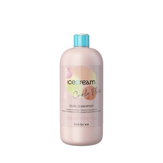 Inebrya Ice Cream Curly Plus Curl Shampoo hydratační šampon na kudrnaté, vlnité nebo vlasy po chemické trvalé 1000 ml